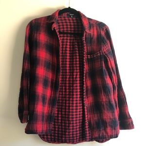Madewell Plaid Button-Up Shirt